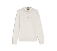 BOSS Regular-Fit Strick-Poloshirt aus Merino - Style H-Lancione, 50565503 Natur M