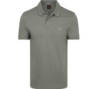 Poloshirt BOSS ORANGE "Passenger", Herren, Gr. XL, open grau076, Jersey, Obermaterial: 95% Baumwolle, 5% Elasthan, Basic hüftbedeckend, hoch geschlossener Ausschnitt, eng Bündchen, Shirts, mit Polokra