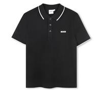 BOSS - POLOHEMD MIT KURZEN ARMELN Schwarz 100% Baumwolle 12MONATE