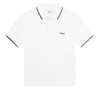 BOSS - POLOHEMD MIT KURZEN ARMELN Weiss 100% Baumwolle 14JAHRE