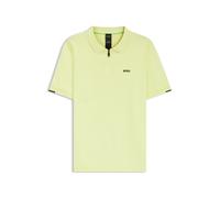 BOSS Polopullover aus Baumwolle mit Reißverschluss am Kragen - Style K_Ever-X PS, 50541961 Hellgrün L