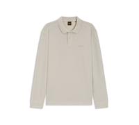 BOSS Poloshirt aus Baumwoll-Mix mit Waffelstruktur - Style Petempestolong, 50520710 Hellgrau XXL