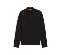 BOSS Poloshirt aus Baumwoll-Mix mit Waffelstruktur - Style Petempestolong, 50520710 Schwarz XXXL