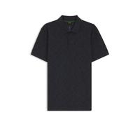 BOSS Poloshirt aus Baumwoll-Piqué mit Allover-Print - Style PL_GOC Swing AO, 50564801 Dunkelblau M