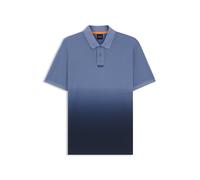 BOSS Poloshirt aus Baumwoll-Piqué mit Dégradé-Effekt - Style Pe_Gradient_IN, 50559061 Blau M