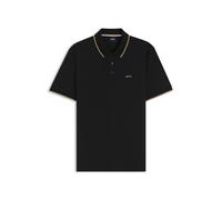 BOSS Poloshirt aus Baumwoll-Piqué mit Kontrast-Details - Style Parlay 190, 50494697 Schwarz XXL