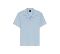 BOSS Poloshirt aus Baumwolle-Leinen mit Johnny-Kragen - Style H-Pye 235, 50559173 Hellblau XXXL