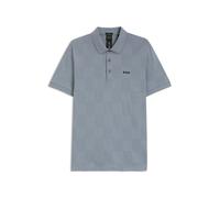 BOSS Poloshirt aus Baumwolle mit Jacquard-Struktur und Bodymapping-Design - Style Patteo GOC, 50544170 Grau XXL
