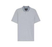 BOSS Poloshirt aus Baumwolle und Seide mit dreifarbiger Struktur - Style L-Pointy 124, 50554833 Hellblau XXXL