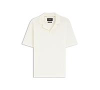 BOSS Poloshirt aus in Italien gefertigter Baumwolle und Leinen - Style L-Pin 140, 50559037 Natur XXL