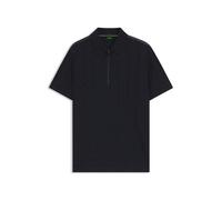 BOSS Poloshirt aus merzerisierter Baumwolle mit Jacquard-Muster - Style PL_Mirror QZ, 50548653 Dunkelblau XXL