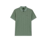 BOSS Poloshirt aus merzerisierter Baumwolle mit Jacquard-Muster - Style PL_Mirror QZ, 50548653 Grün XXL
