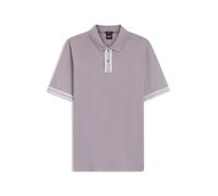 BOSS Poloshirt aus merzerisierter Baumwolle mit Streifen-Dessin - Style H-Parlay 238, 50559668 Flieder L