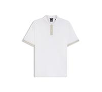 BOSS Poloshirt aus merzerisierter Baumwolle mit Streifen-Dessin - Style H-Parlay 238, 50559668 Weiß L