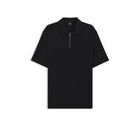 BOSS Poloshirt aus Piqué mit Reißverschluss am Kragen - Style H-Paras 57, 50544091 Schwarz XXL