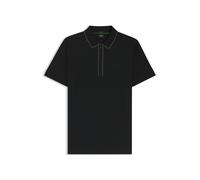 BOSS Poloshirt aus Stretch-Baumwolle mit Kontrast-Streifen - Style Philix Tape, 50537489 Schwarz L