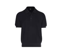 BOSS Regular-Fit Strick-Poloshirt aus strukturiertem Gewebe - Style H-Lurazio, 50565506 Dunkelblau S