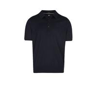 BOSS Kurzarm-Pullover aus Schurwolle mit Polokragen - Style H-Nolano, 50560485 Dunkelblau L