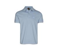 BOSS Orange Polo-Shirt Herren Slim Fit Kurzarm Baumwoll-Piqué blau, M