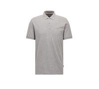 BOSS Herren Pallas Pallas Poloshirt aus Baumwoll-Piqué mit Logo-Details Silber XXL