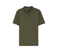 BOSS Porsche x BOSS Poloshirt aus Baumwoll-Jacquard - Style PL_PS Spirit70 Jacq, 50559802 Olive XL