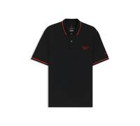 BOSS Porsche x BOSS Poloshirt aus Baumwolle mit Feuchtigkeitsregulierung - Style C-Parris 197_PS, 50543257 Schwarz M