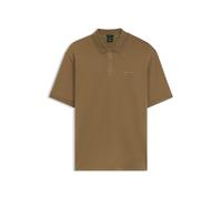 BOSS Porsche x BOSS Poloshirt mit glänzendem Logo - Style PL_PS Icons70, 50569583 Braun XXL