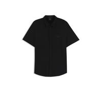 BOSS Porsche x BOSS Regular-Fit Hemd aus Baumwoll-Jacquard - Style ST_PS Spirit70Jacq S, 50560415 Schwarz L