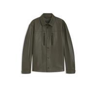 BOSS Green Regular Fit Lederjacke aus echtem Lammleder Modell 'LH_PS SPIRIT70 ST' - Porsche x BOSS in Oliv, Größe S