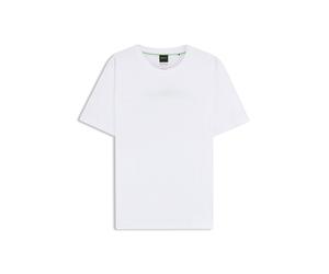 BOSS Porsche x BOSS T-Shirt aus merzerisierter Baumwolle mit Grafik-Print auf der Rückseite - Style TS_PS Spirit70 Car, 50561856 Weiß XXXL