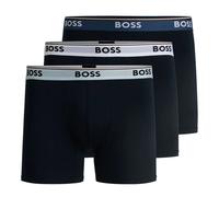 BOSS Dreier-Pack eng anliegende Boxershorts aus Stretch-Baumwolle mit Logos - Style BoxerBr 3P Power, 50531691 Blau S