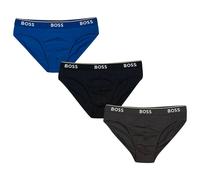 BOSS Slip Brief 3er-Pack Power - Stretch-Baumwolle 95%/5%, Logo-Webbund - XL Blau/Navy/Anthrazit
