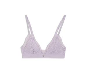 BOSS Premium Spitzen-Bralette mit plissiertem Mesh - Style TRIANGLE_BLOSSOM, 50556193 Flieder XS