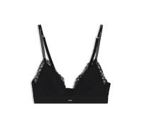 BOSS Triangel-BH aus Spitze mit plissiertem Mesh-Detail - Style TRIANGLE_BLOSSOM, 50556193 Schwarz XL