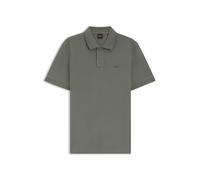 Poloshirt BOSS ORANGE "Prime", Herren, Gr. XL, grün (open grau076), Jersey, Obermaterial: 100% Baumwolle, regular fit hüftlang, hoch geschlossener Ausschnitt, eng elastischer Bund, Shirts, mit Polokra