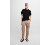 Hugo Boss Herren Poloshirt Prime 10256692/01 – Baumwoll-Piqué, schwarz, Gr. L
