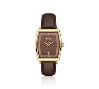 BOSS Principle Ark Uhr mit braunem strukturiertem Zifferblatt - Style PRINCIPLE, 58858234 Dunkelbraun ONESI