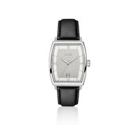 BOSS Principle Ark Uhr mit strukturiertem silber-weißem Zifferblatt - Style PRINCIPLE, 58858233 Schwarz ONESI