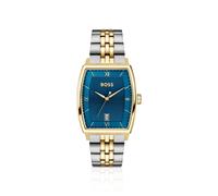 BOSS Principle Ark zweifarbige Uhr mit blauem strukturiertem Zifferblatt - Style PRINCIPLE, 58858228 Silberfarben ONESI