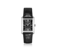 BOSS PRINCIPLE DRESS Uhr mit schwarzem Zifferblatt und Lederarmband mit Alligator-Prägung - Style PRINCIPLE DRESS, 58565045 Schwarz ONESI