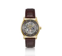 BOSS PRINCIPLE SKELETON Goldfarbene Automatikuhr mit sichtbarem Uhrwerk - Style PRINCIPLE SKELETON, 58244941 Braun ONESI