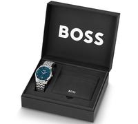 BOSS Principle Watch And Cardholder 1570178 - Herren - 41 mm - Analog - Quarz - Mineralglas