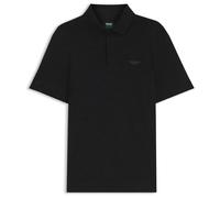 BOSS BOSS x ASTON MARTIN Poloshirt aus mercerisiertem Baumwoll-Jacquard - Style C-Prout 180_AM, 50565174 Schwarz L