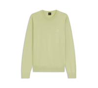 BOSS Pullover aus Baumwoll-Mix mit Kaschmir-Anteil und Logo-Patch - Style Kanovano_S, 50527583 Hellgrün XL