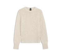 BOSS Pullover aus Baumwoll-Mix mit strukturierter Strickstruktur - Style Fibiscus, 50561362 Hellbeige S