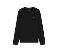 BOSS Pullover Aus Baumwolle Mit Kontrast-Details
