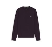 BOSS Pullover aus Baumwolle mit Kontrast-Details - Style K_Ever-X CN, 50541940 Dunkellila S