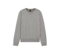 BOSS Pullover aus Baumwolle mit Logo-Stickerei - Style Upacas-L, 50556344 Grau L