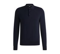 BOSS Regular-Fit Strick-Poloshirt aus Baumwolle - Style Gemello-P, 50506025 Dunkelblau M