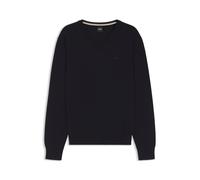 BOSS Pullover aus Baumwolle mit V-Ausschnitt - Style Upacello-L, 50556524 Dunkelblau XXXL